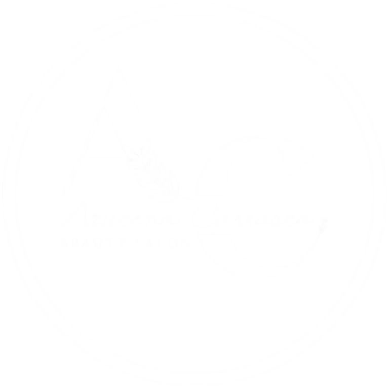 Logotipo de Azucena Carrasco Beauty Salon en blanco